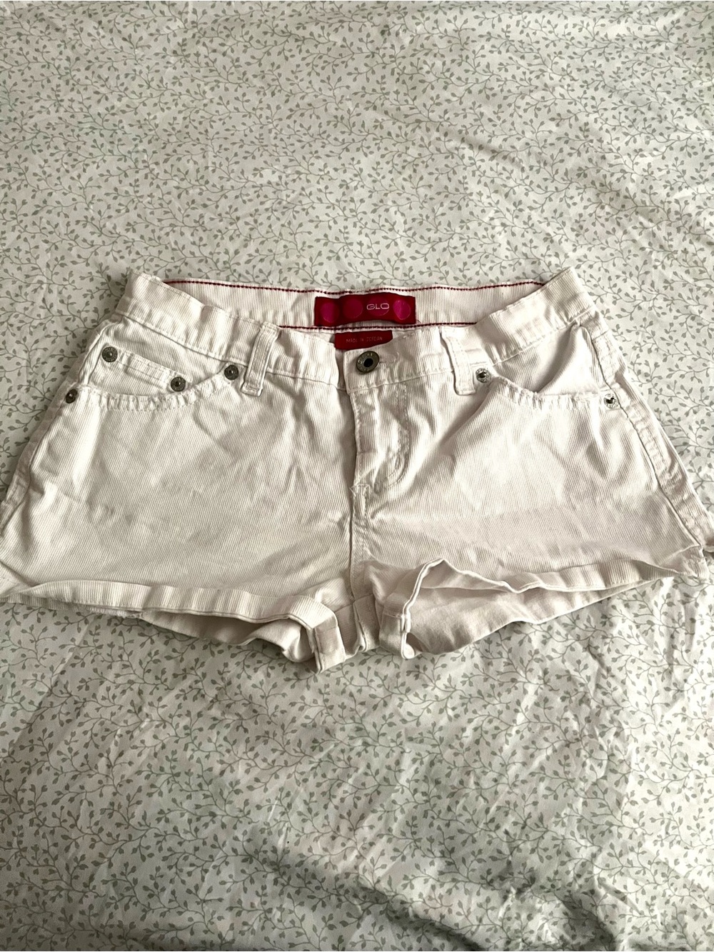 GLO jeans White Denim Jean Shorts